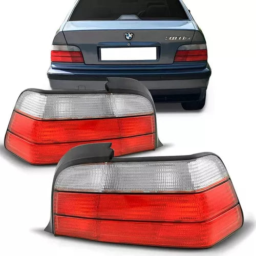 SET FAROS POSTERIORES SEDAN BICOLOR ROJO – BLANCO / E36